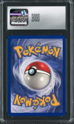 1999 Pokemon Fossil 1st Edition Gengar Incomplete Holo Pattern Error #5 CGC 8.5 - Image 2