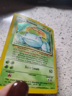 Damaged Pokemon Venusaur 15/102 Base Set Holo Rare 100 HP English 1999 - Image 5