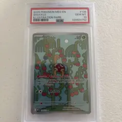 2025 POKEMON MEG EN-MEGA EVOLUTION ILLUSTRATION RARE #136 SHUCKLE PSA 10 - Image 2