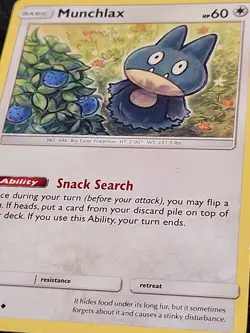 Munchlax 173/236 Pokemon Unified Minds Uncommon Card, 2019, VG-EX - Image 2