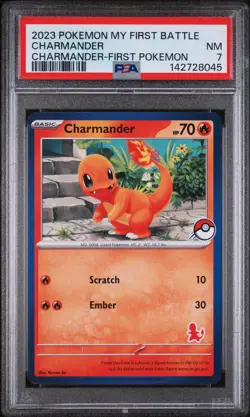 2023 POKEMON MY FIRST BATTLE-CHARMANDER DECK FIRST POKEMON CHARMANDER PSA 7 - Image 1