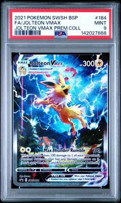 7888 Jolteon VMAX 2021 Pokemon Sword & Shield Black Star Promo #SWSH184 PSA 9 - Image 1