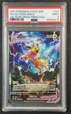 JOLTEON VMAX PSA 9 20121 POKEMON SWSH BLACK STAR PROMOS #SWSH184 FULL ART *READ* - Image 1