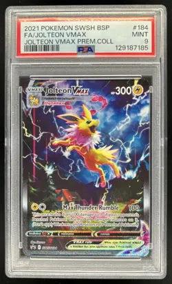 2019-2023 Pokemon SWSH Black Star Promos Jolteon VM #SWSH184 PSA 9 - Image 1