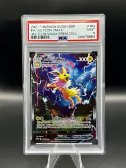 PSA 9 Jolteon VMAX Black Star Promo SWSH184 Pokemon 2021 Full Art ENGLISH - Image 1