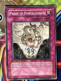 Yugioh Proof Of Powerlessness RGBT-EN076 Single - Image 1
