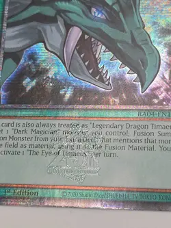 Yugioh The Eye Of Timaeus RA04-EN192 1st Edition Quarter Century Secret Rare NM - Image 3