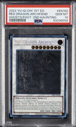 2022 YU-GI-OH! GFP2-1ST EDITION #EN182 RED DRAGON ARCHFIEND PSA 10 - Image 1