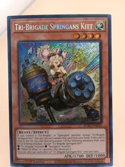 Yu-Gi-Oh! Tri-Brigade Springans Kitt Secret Rare BPRO-EN025 - Image 1