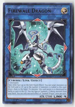 Yugioh - Firewall Dragon (Teal Original Art) MGED-EN141 1st Edition - Maximum Go - Image 1
