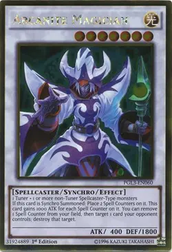 Yugioh - Arcanite Magician (Gold Rare) (1st Edition) - PGL3-EN060 (P) - Image 1
