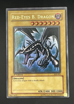 Yu-Gi-Oh! Red Eyes Black Dragon SDJ-001 1st Edition - Image 1