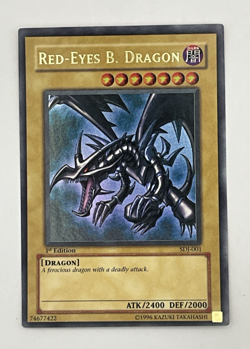 Yu-Gi-Oh! Red Eyes Black Dragon SDJ-001 1st Edition - Image 5