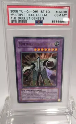 2008 YU-GI-Oh! Multiple Piece Golem #EN038 - 1ST EDITION - PSA 10 MINT! POP 2!! - Image 1