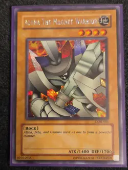 Yugioh Alpha the Magnet Warrior DOR-001 Unlimited Secret Rare Holo - NM - Image 1