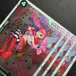 4x Perona ST12-005 C Pirate Foil PRB-02 - One Piece TCG English Playset NM - Image 3