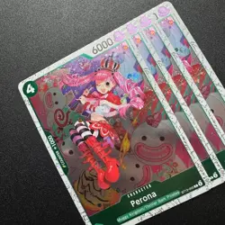 4x Perona ST12-005 C Pirate Foil PRB-02 - One Piece TCG English Playset NM - Image 4