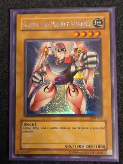 Yugioh Gamma the Magnet Warrior DOR-003 Unlimited Secret Rare Holo - NM - Image 1