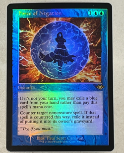 Magic The Gathering: MTG Modern Horizons 2 Retro Foil RARE Force of Negation - Image 1