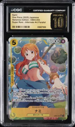 2025 ONE PIECE HEROINES EDITION ALTERNATE ART #EB03-053 NAMI CGC 10 PRISTINE - Image 1
