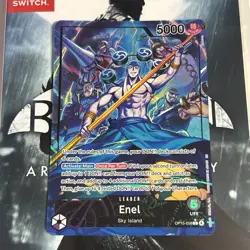 One Piece Adventure On Kami's Island Enel OP15-058 Leader Alt Art English - Image 1