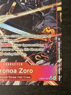 One Piece Roronoa Zoro Alt Art SR Adventure On Kami's Island Eb-04 Op-15 - Image 4
