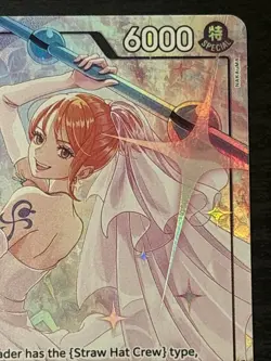One Piece Eng OP15-086 Nami Alt Art Parallel Adventure on Kamis Island Wedding - Image 3