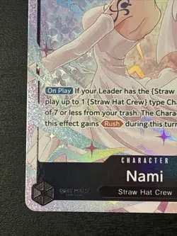 One Piece Eng OP15-086 Nami Alt Art Parallel Adventure on Kamis Island Wedding - Image 5