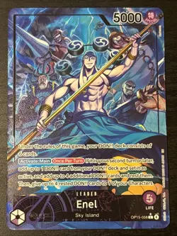 One Piece - ENEL OP15-058 (L) Alt Art OP15 Adventure on Kami's Island English NM - Image 1