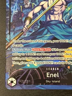 One Piece - ENEL OP15-058 (L) Alt Art OP15 Adventure on Kami's Island English NM - Image 5