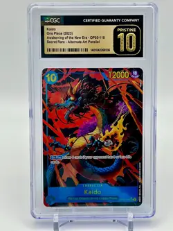 Kaido One Piece 2023 Awakening of the New Era OP05-118 Secret Rare Pristine 10 - Image 1