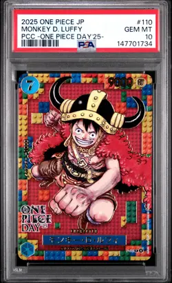 2025 ONE PIECE JPN PREMIUM COLLECTION ONE PIECE DAY'25 MONKEY D. LUFFY PSA 10 - Image 1