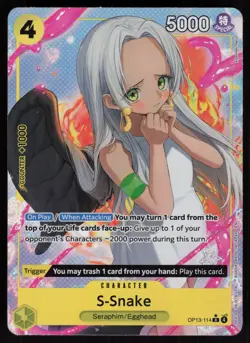 Carrying On His Will #OP13-114 S-Snake (Alternate Art) - Image 1