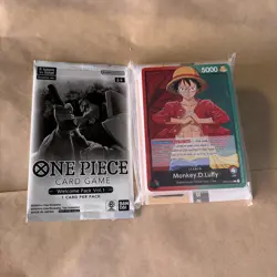 One Piece Welcome Kit Monkey D. Luffy OP01-003 Demo Deck Sealed W Booster Sealed - Image 1