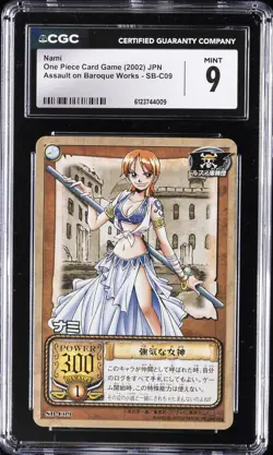 2002 ONE PIECE JAPANESE ASSAULT ON BAROQUE WORKS #SB-C09 NAMI CGC 9 - Image 1