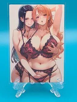 Nami & Robin One Piece - ACG Anime Girl Doujin Waifu DIY Card - Image 1