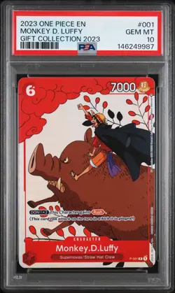2023 ONE PIECE GIFT COLLECTION 2023 #001 MONKEY D. LUFFY PSA 10 - Image 3