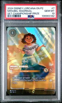 Disney Lorcana TCG Mirabel Madrigal Disney Lorcana En P2-Promo 7 PSA 10 - Image 1