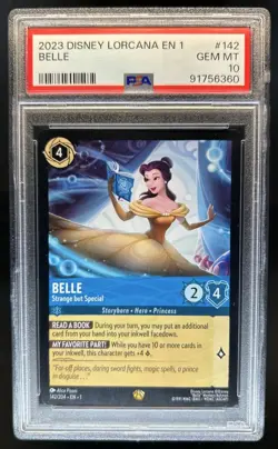 2023 Disney Lorcana Belle - Strange but Special #142/204 PSA 10 - Image 1