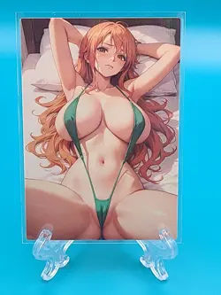Nami One Piece - ACG Anime Girl Doujin Waifu DIY Card - Image 1