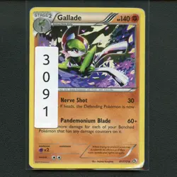 Pokemon TCG Gallade 81/113 BW Legendary Treasures Regular Rare Card EN-HP 2013 - Image 3