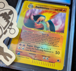 CGC 9 MINT Typhlosion 2002 Expedition 28/165 Reverse Holo Pokemon Card Graded - Image 3