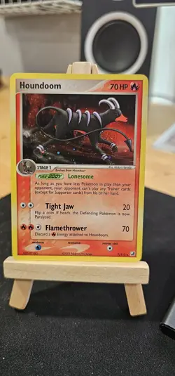 Pokemon TCG Houndoom EX Unseen Forces Holo Card 7/115 Rare - Image 1