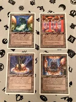 4x Urza's Power Plant *SIGNED BY MARK TEDIN* CHRONICLES *NM AND LP* Autograph - Image 1