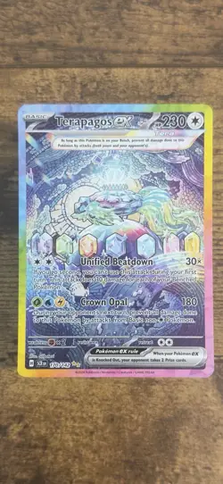 Terapagos EX Alternate Art Rare Pokemon Card TCG 170/142 - Stellar Crown - Image 1