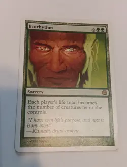 1x MTG Biorhythm 9th Edition LP Premodern Commander Rare - Image 1