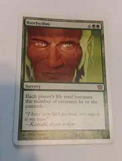 1x MTG Biorhythm 9th Edition LP Premodern Commander Rare - Image 2