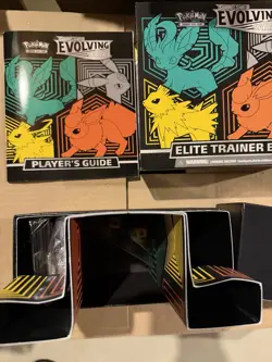 Pokemon Evolving Skies EMPTY Elite Trainer Box (ETB) No Packs, Has Extras - Image 3