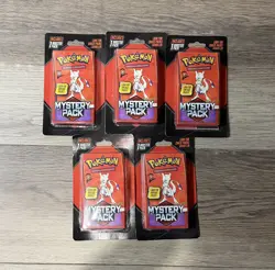 Pokemon Mewtwo Mystery Pack Lot of 5 Sealed MJ Holding 2025 Chase Packs - Image 1