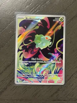 Pokemon Bulbasaur Me01: Mega Evolution 133/132 Illustration Rare Full Art Holo - Image 1